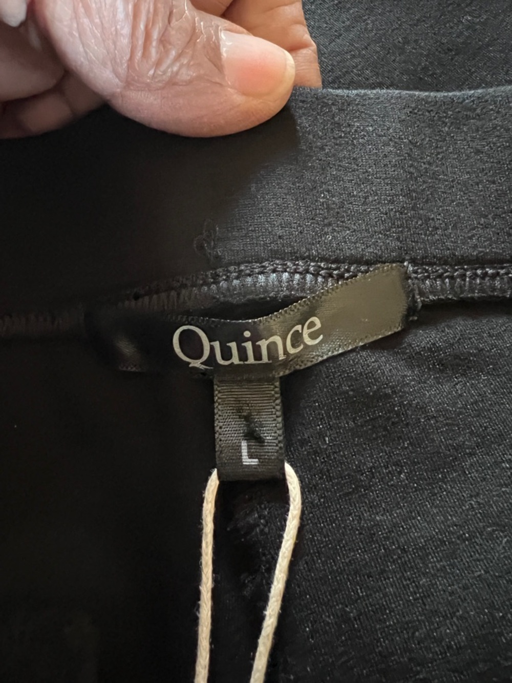 Quince Black Ponte Bootcut Pants Petite High Rise Stretch NWT Minimalist - Picture 4 of 7